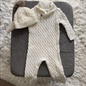 Baby Sweater Outfit with Hat